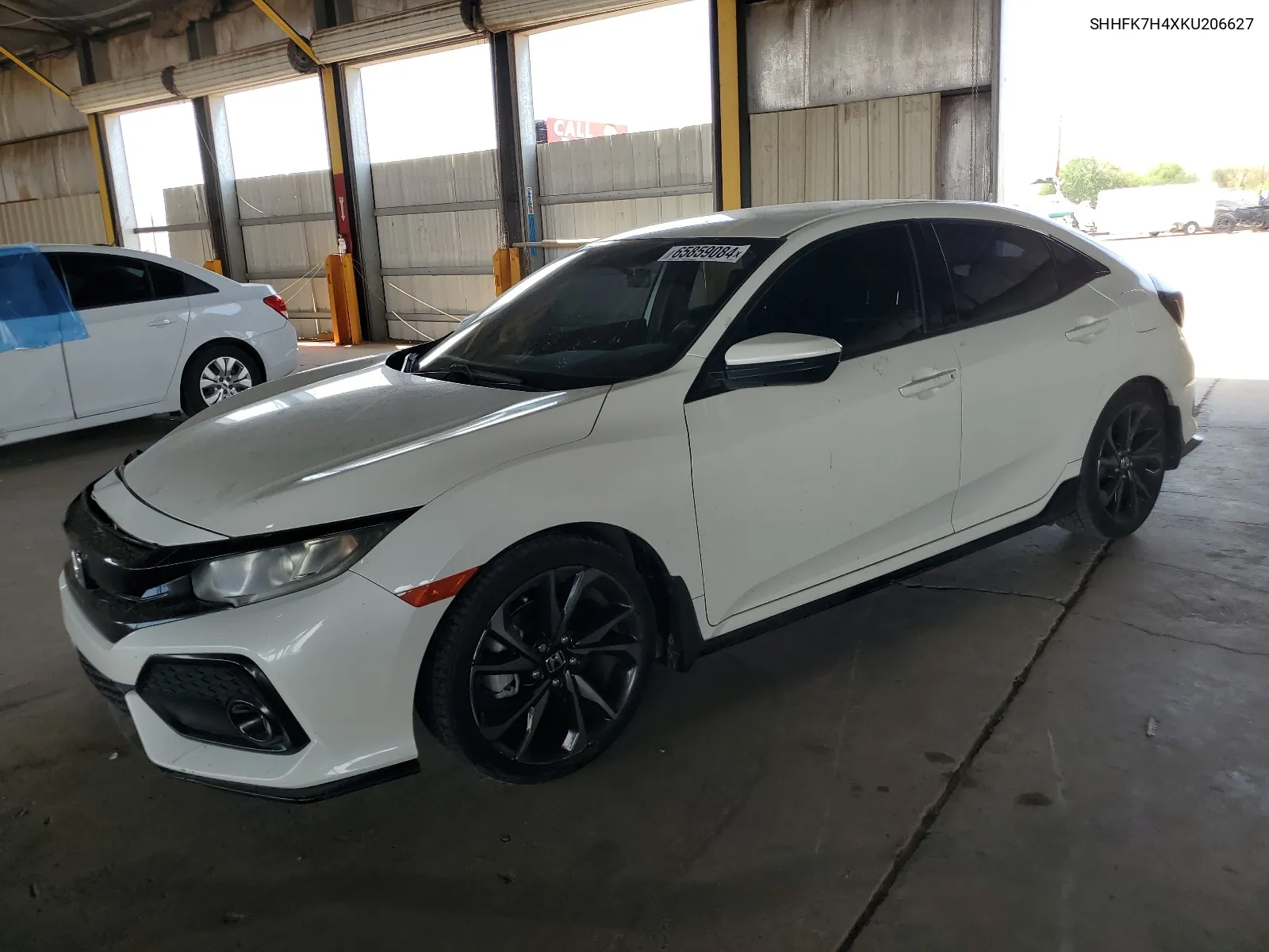 2019 Honda Civic Sport VIN: SHHFK7H4XKU206627 Lot: 65859084