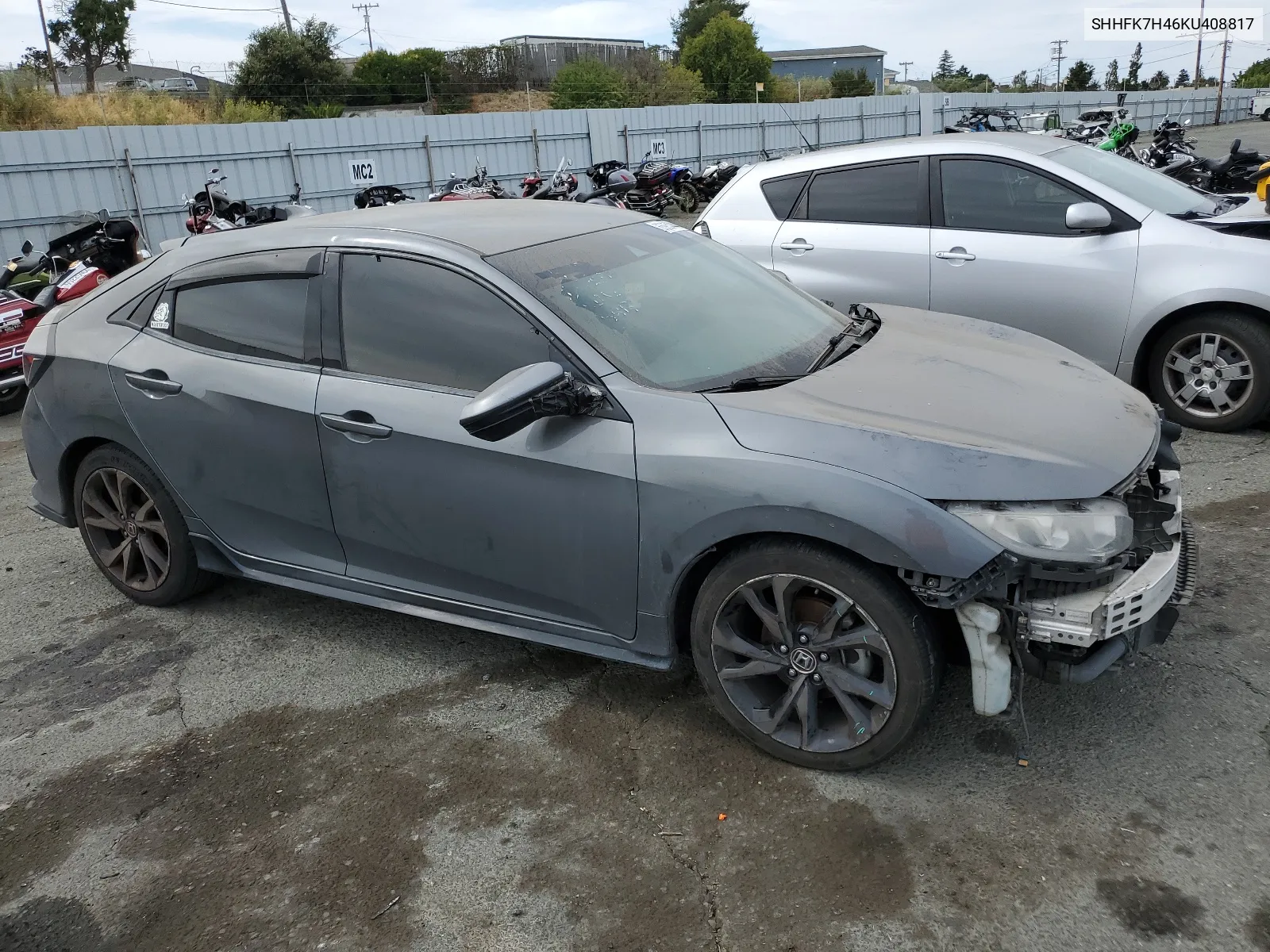 2019 Honda Civic Sport VIN: SHHFK7H46KU408817 Lot: 65954444