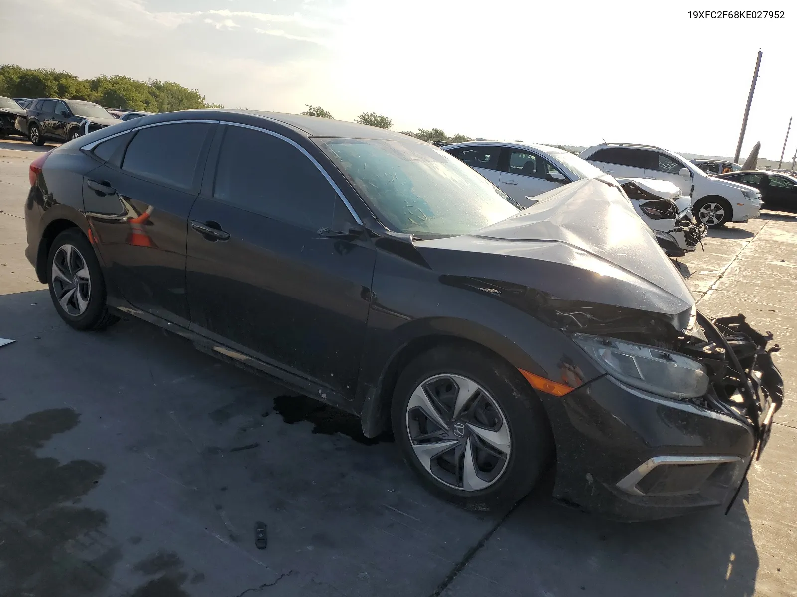 2019 Honda Civic Lx VIN: 19XFC2F68KE027952 Lot: 66098714