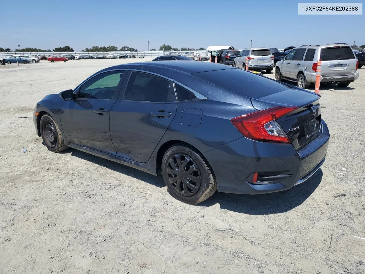 2019 Honda Civic Lx VIN: 19XFC2F64KE202388 Lot: 66537374