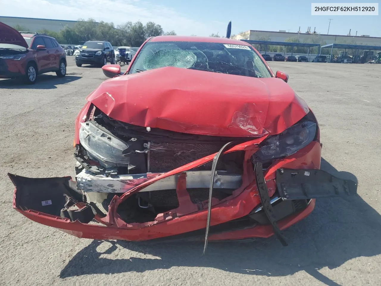 2HGFC2F62KH512920 2019 Honda Civic Lx