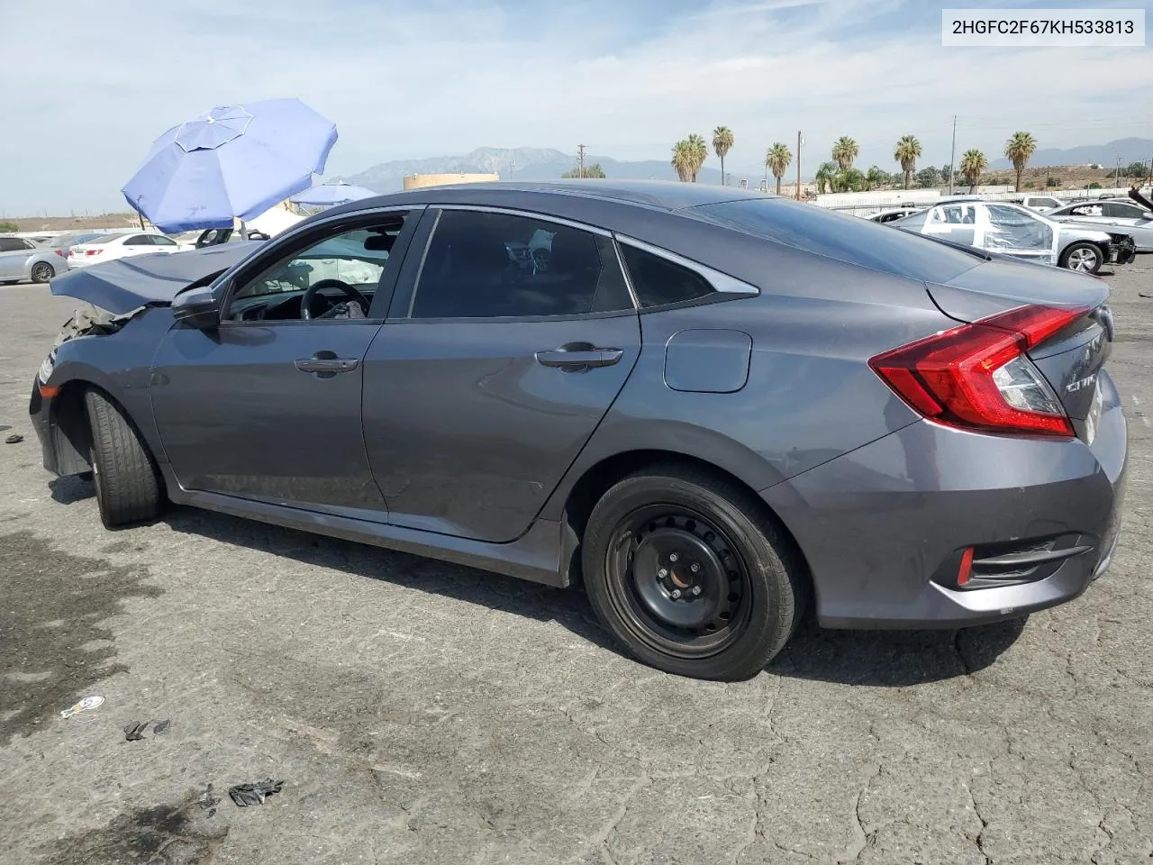 2HGFC2F67KH533813 2019 Honda Civic Lx