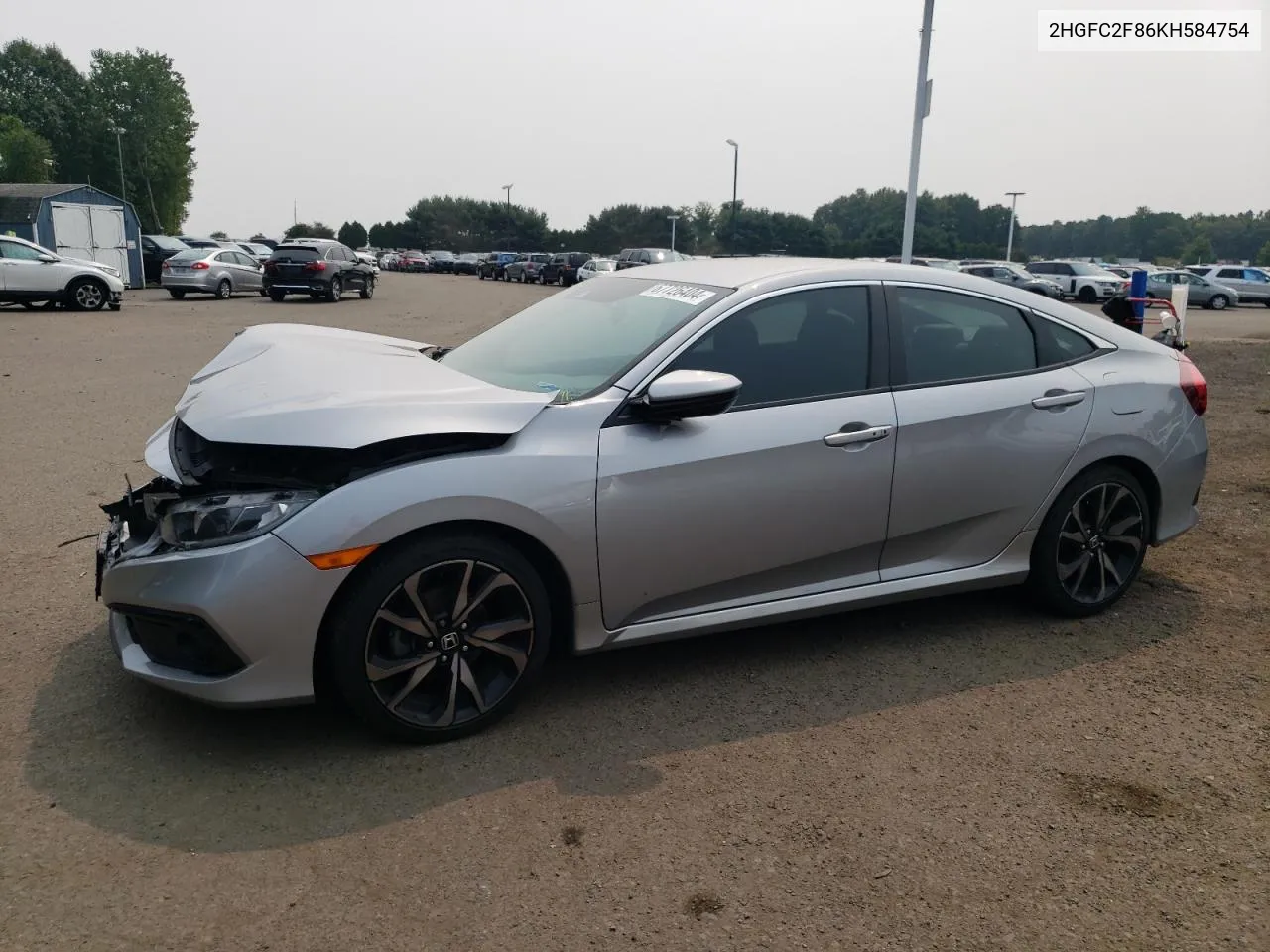 2HGFC2F86KH584754 2019 Honda Civic Sport