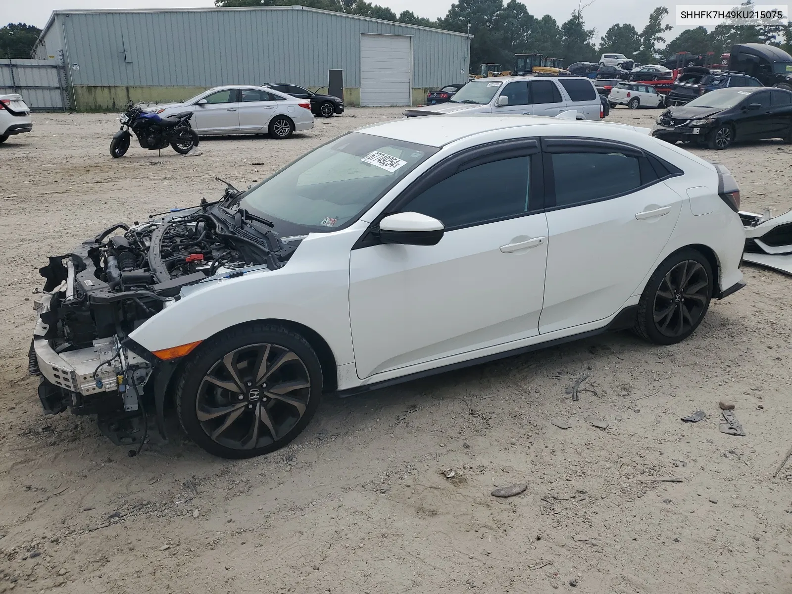 2019 Honda Civic Sport VIN: SHHFK7H49KU215075 Lot: 67749254