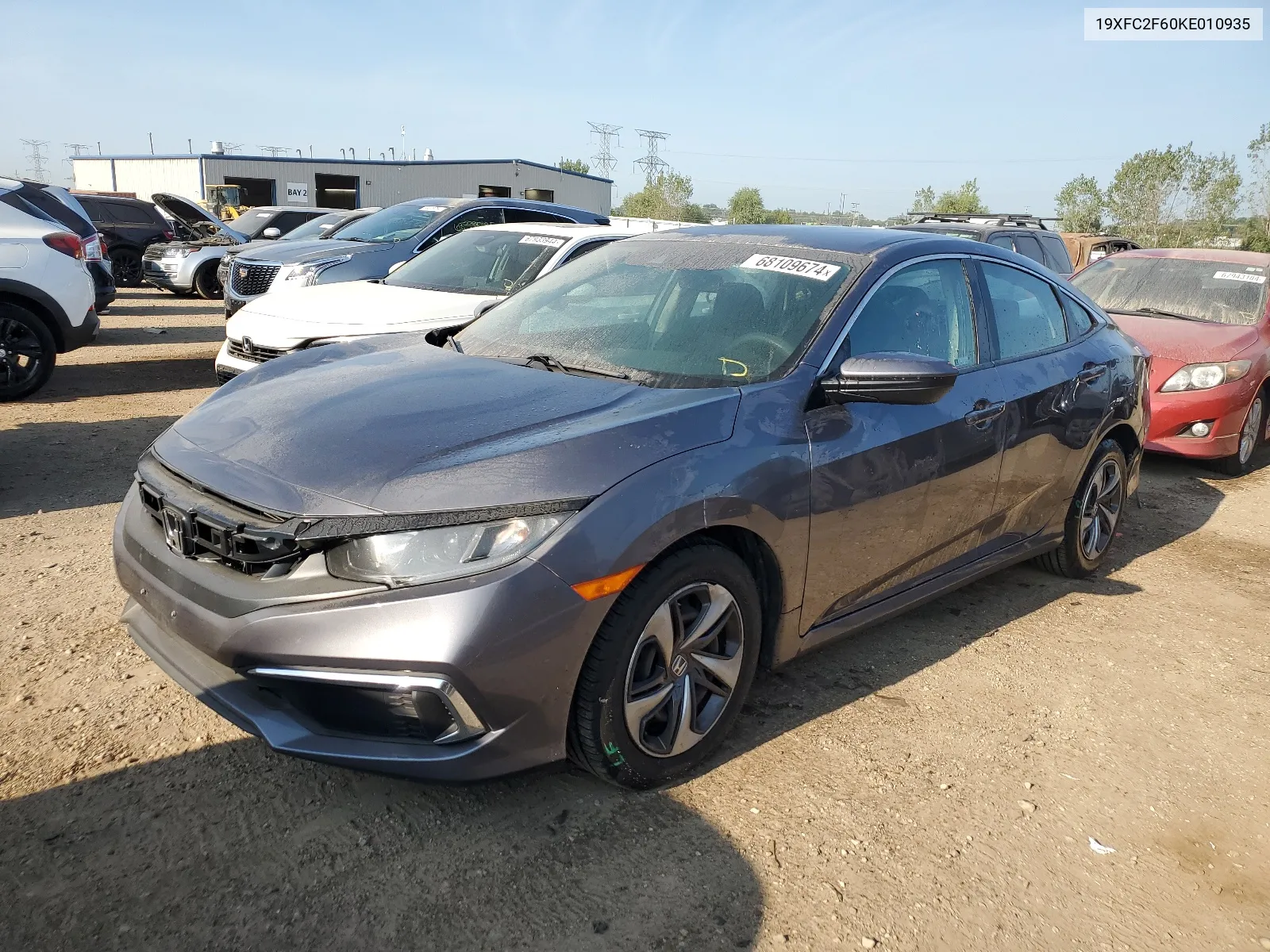 2019 Honda Civic Lx VIN: 19XFC2F60KE010935 Lot: 68109674