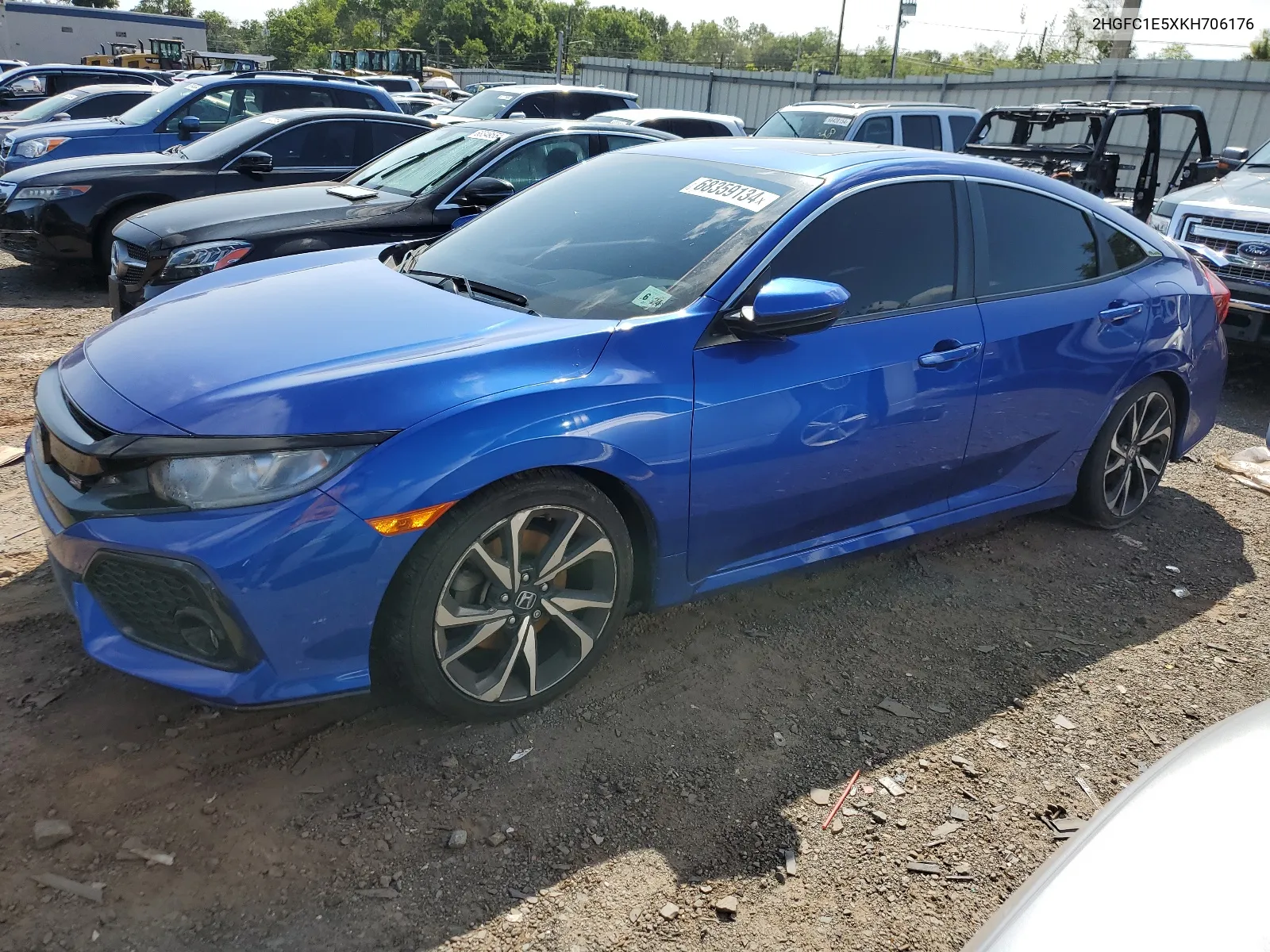 2019 Honda Civic Si VIN: 2HGFC1E5XKH706176 Lot: 68359134