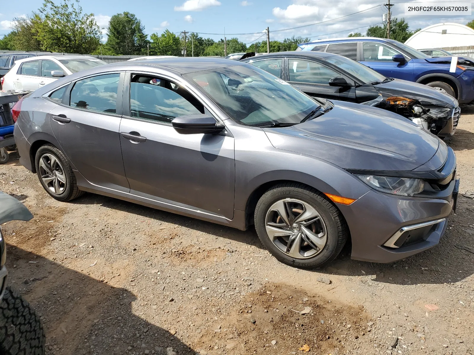 2HGFC2F65KH570035 2019 Honda Civic Lx