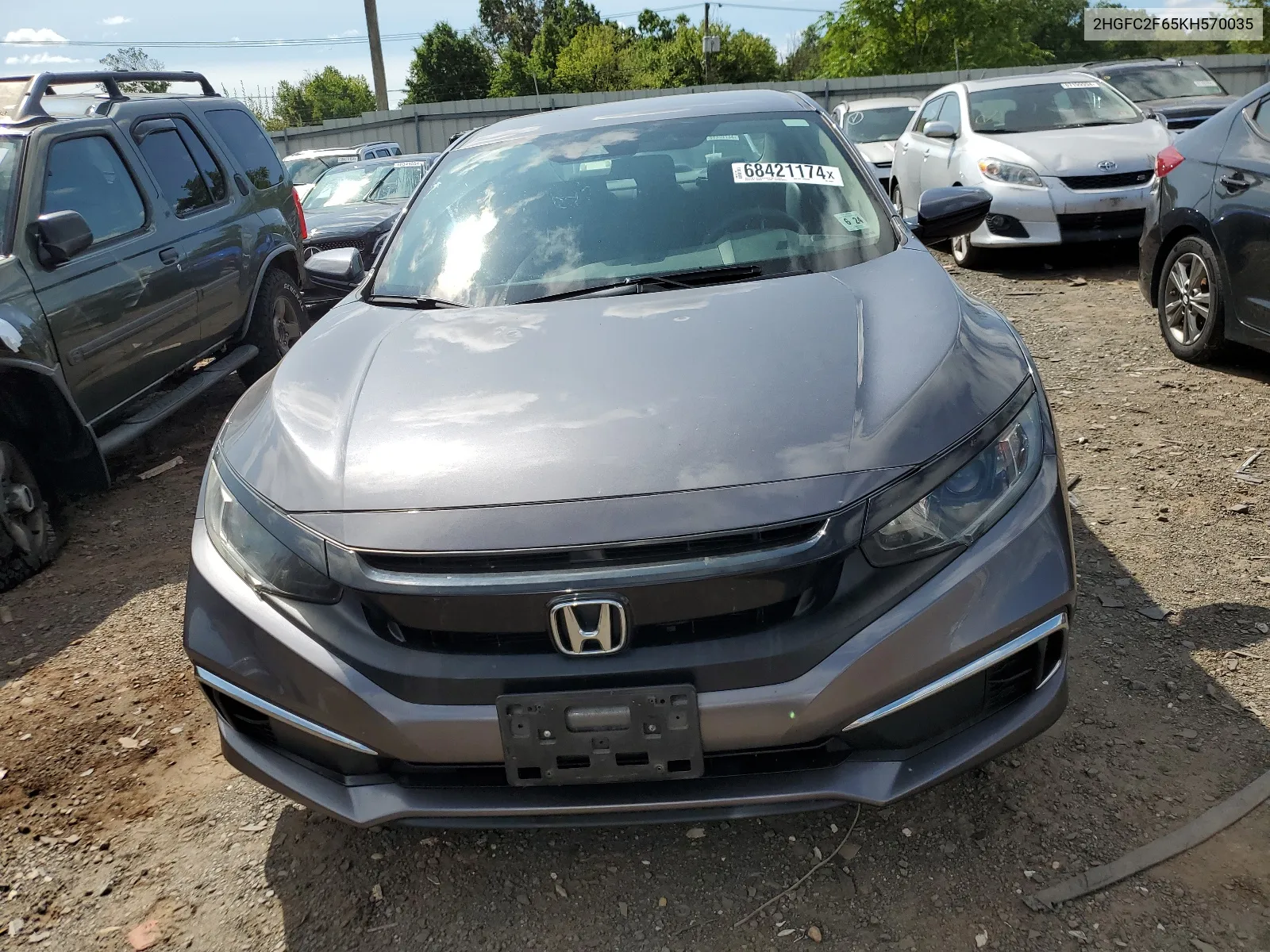 2019 Honda Civic Lx VIN: 2HGFC2F65KH570035 Lot: 68421174