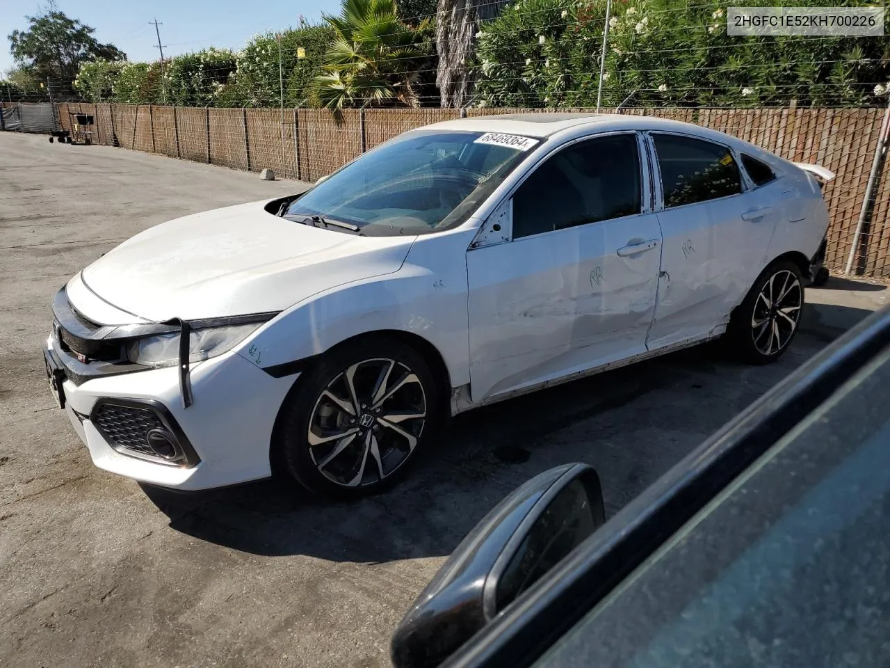 2019 Honda Civic Si VIN: 2HGFC1E52KH700226 Lot: 68469364