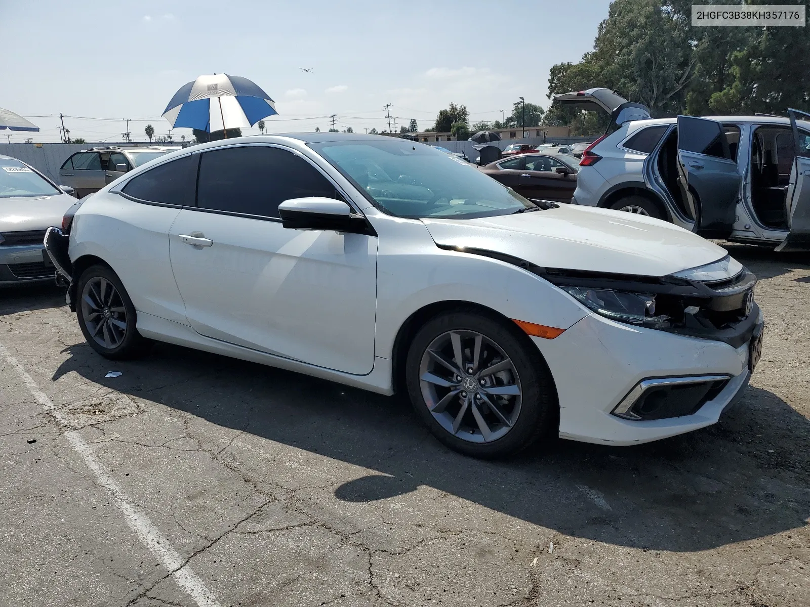 2HGFC3B38KH357176 2019 Honda Civic Ex