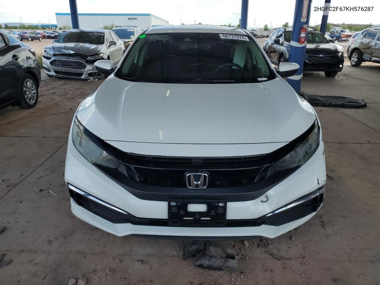 2HGFC2F67KH576287 2019 Honda Civic Lx