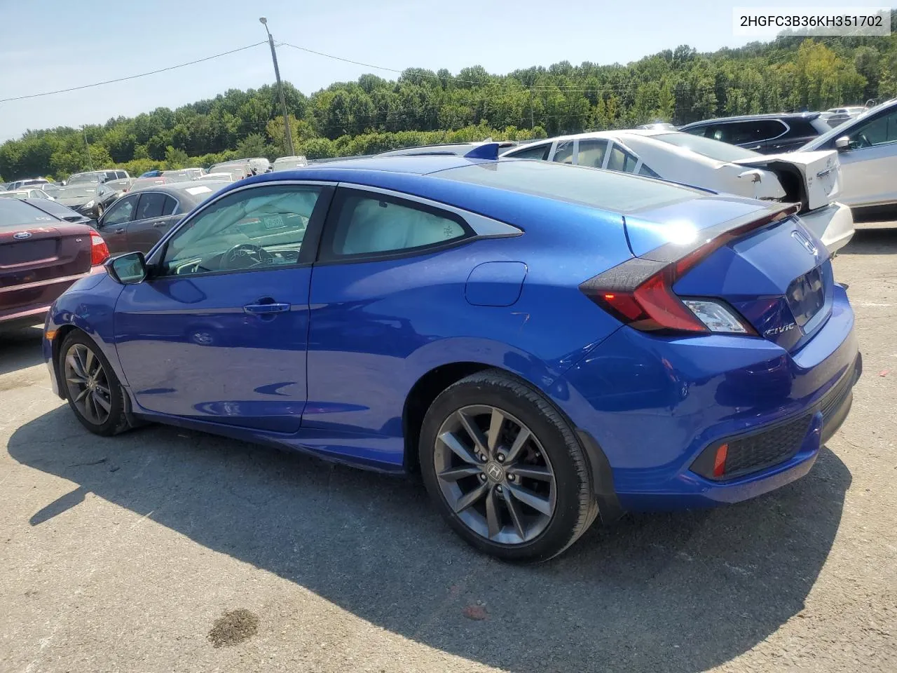 2HGFC3B36KH351702 2019 Honda Civic Ex