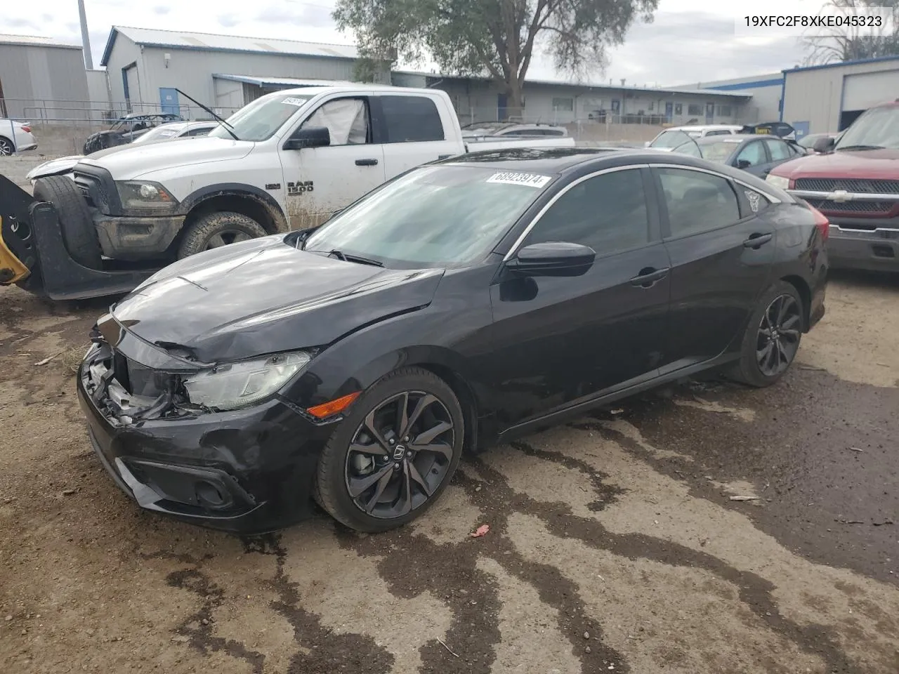 2019 Honda Civic Sport VIN: 19XFC2F8XKE045323 Lot: 68923974