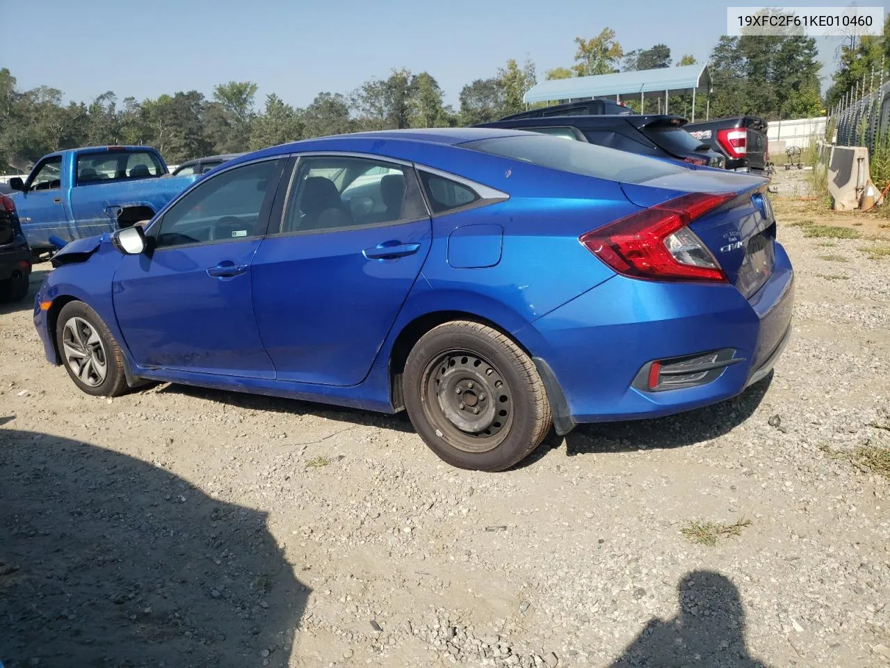 2019 Honda Civic Lx VIN: 19XFC2F61KE010460 Lot: 68985524