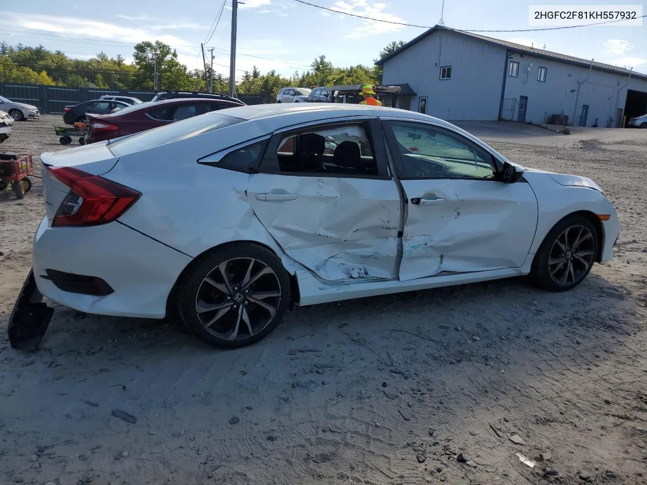 2019 Honda Civic Sport VIN: 2HGFC2F81KH557932 Lot: 69128304