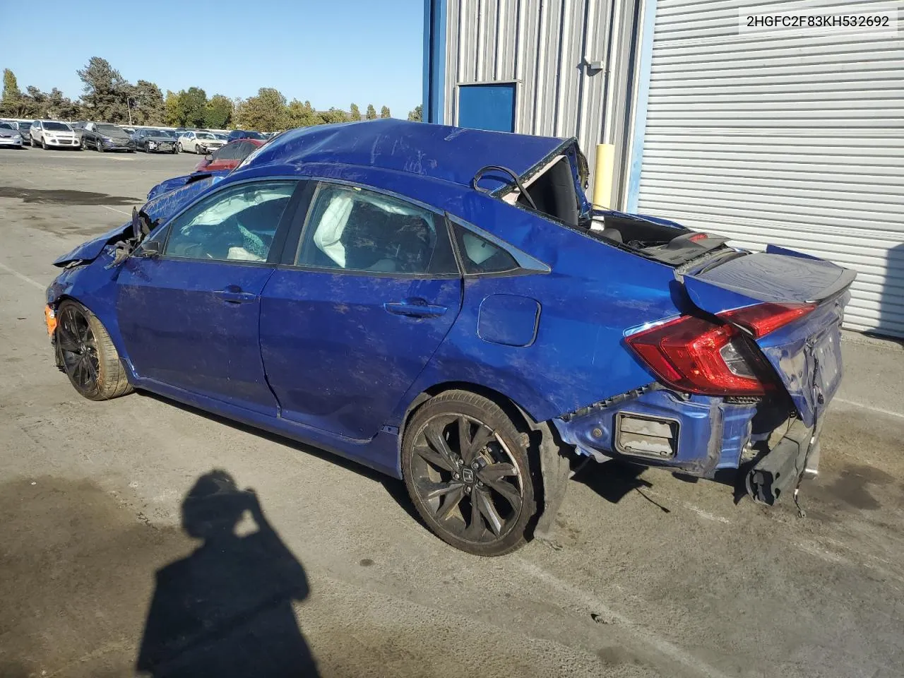 2019 Honda Civic Sport VIN: 2HGFC2F83KH532692 Lot: 69160654