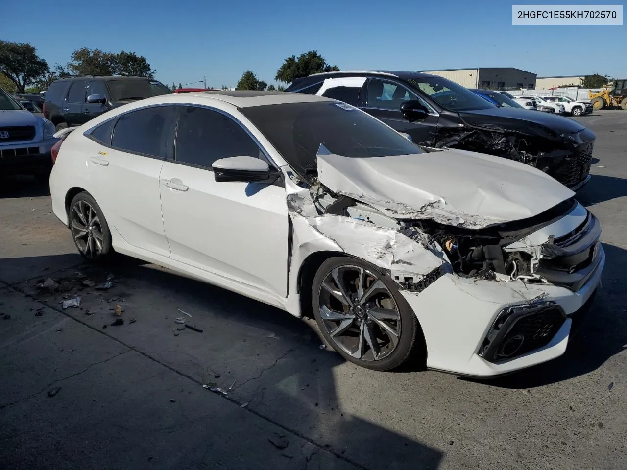 2019 Honda Civic Si VIN: 2HGFC1E55KH702570 Lot: 69289794