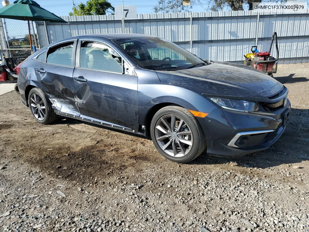 2019 Honda Civic Ex VIN: JHMFC1F37KX007979 Lot: 69444934