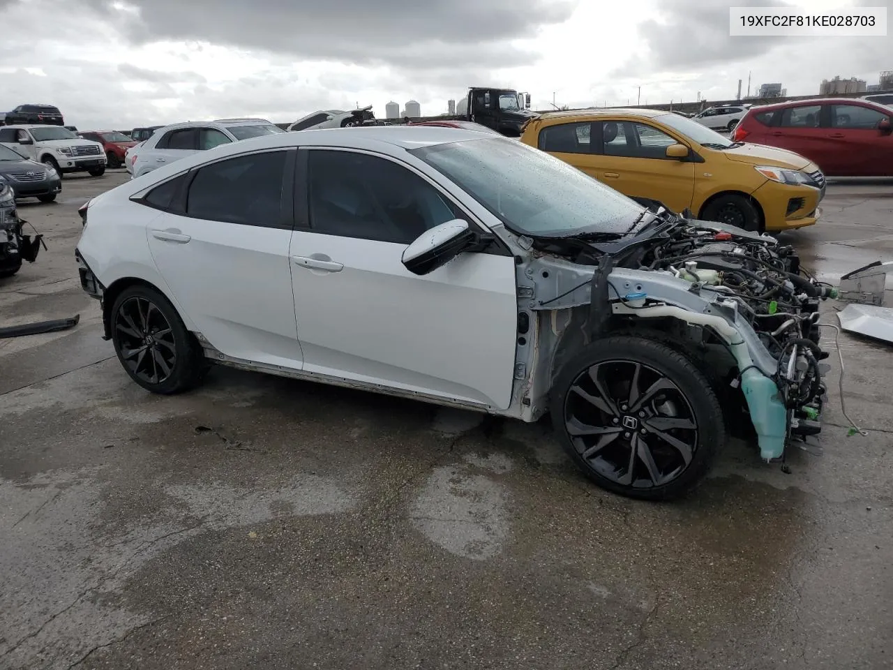 19XFC2F81KE028703 2019 Honda Civic Sport