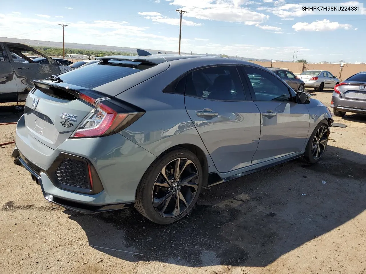 SHHFK7H98KU224331 2019 Honda Civic Sport Touring