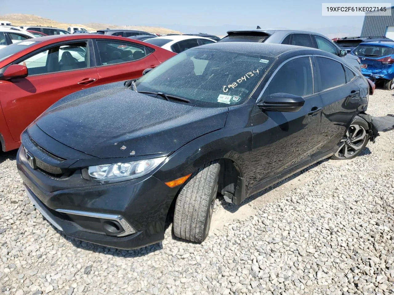 2019 Honda Civic Lx VIN: 19XFC2F61KE027145 Lot: 69804134