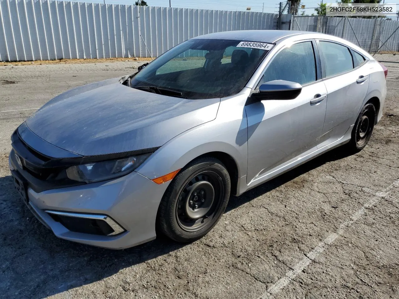 2019 Honda Civic Lx VIN: 2HGFC2F68KH523582 Lot: 69835964