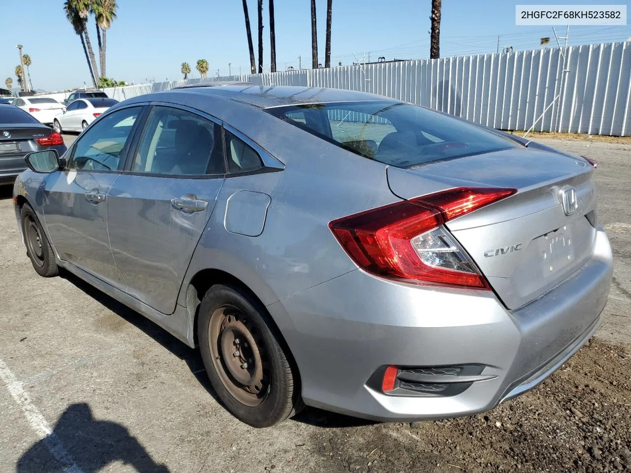 2HGFC2F68KH523582 2019 Honda Civic Lx