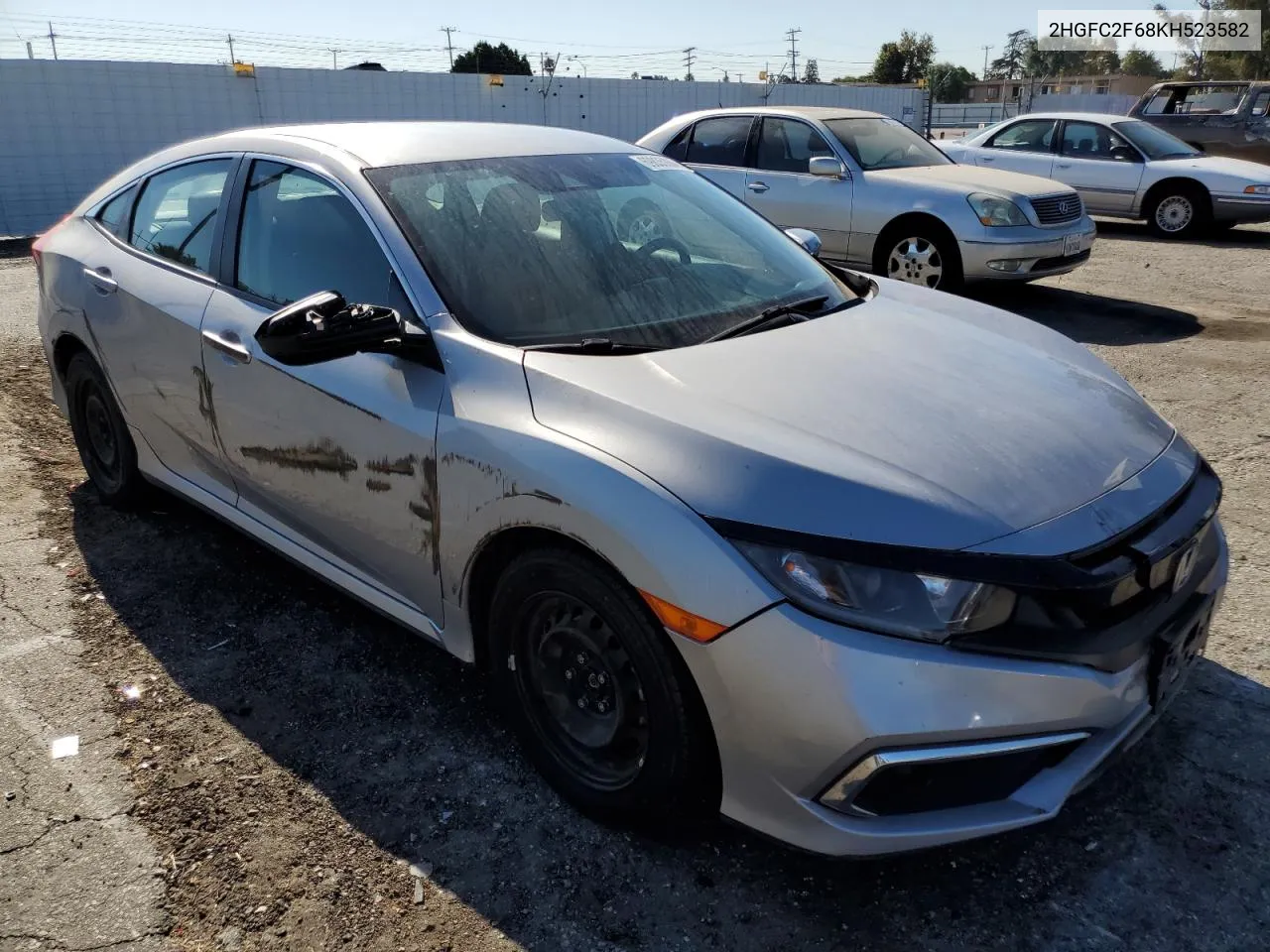 2HGFC2F68KH523582 2019 Honda Civic Lx