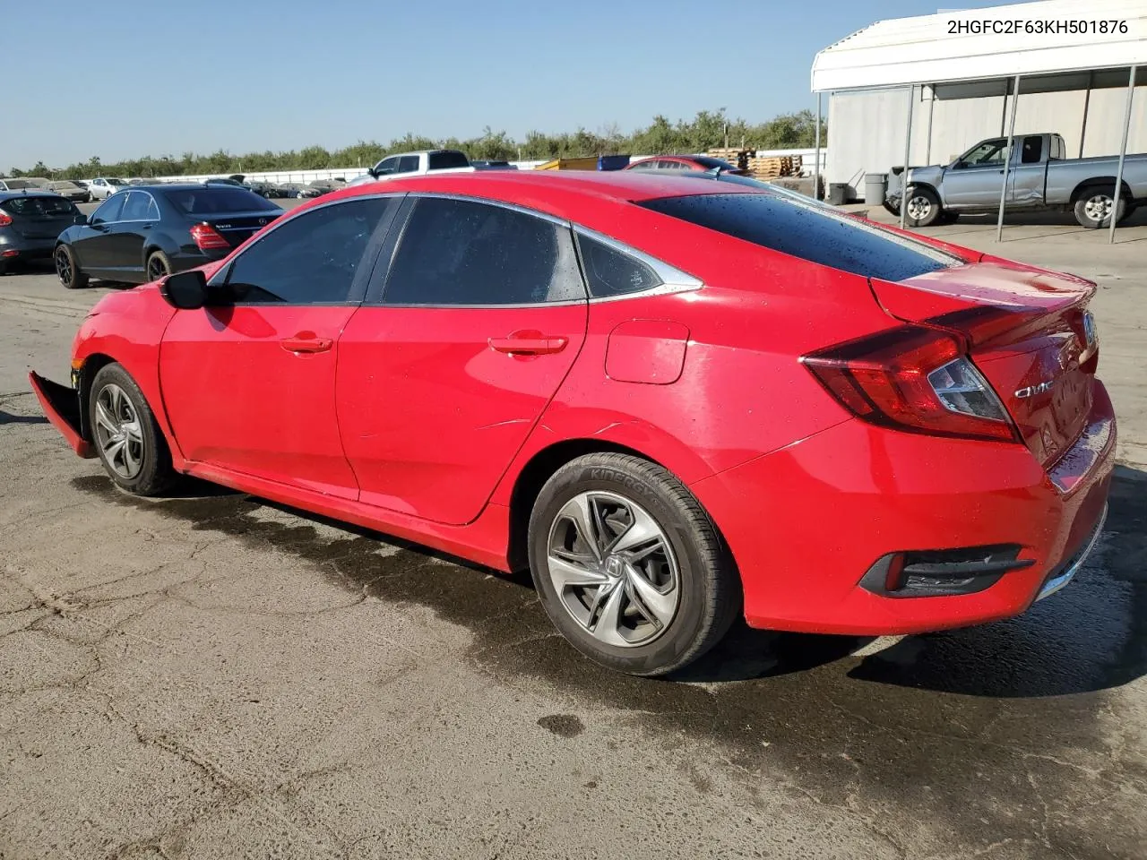 2019 Honda Civic Lx VIN: 2HGFC2F63KH501876 Lot: 69860344