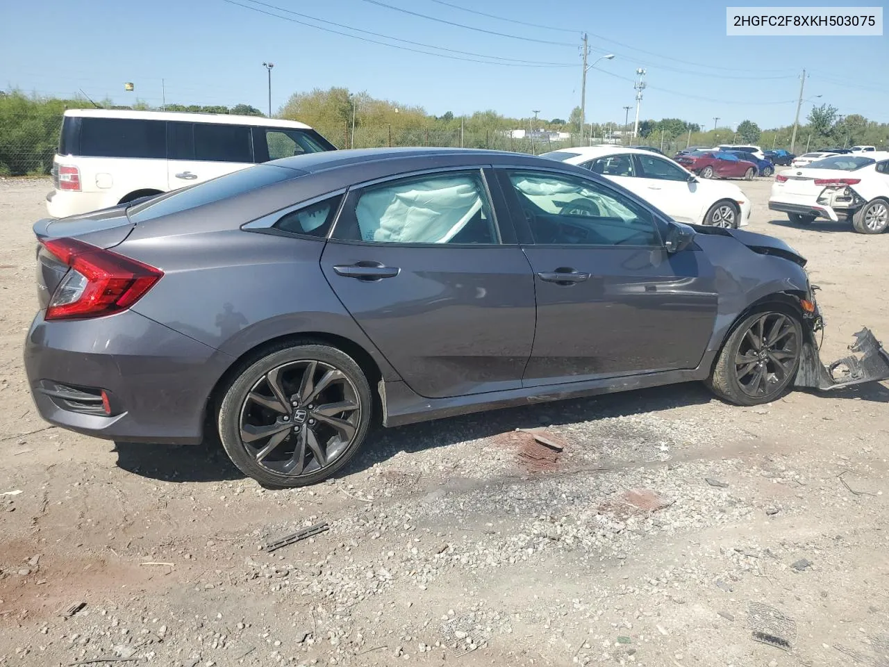 2019 Honda Civic Sport VIN: 2HGFC2F8XKH503075 Lot: 69865754