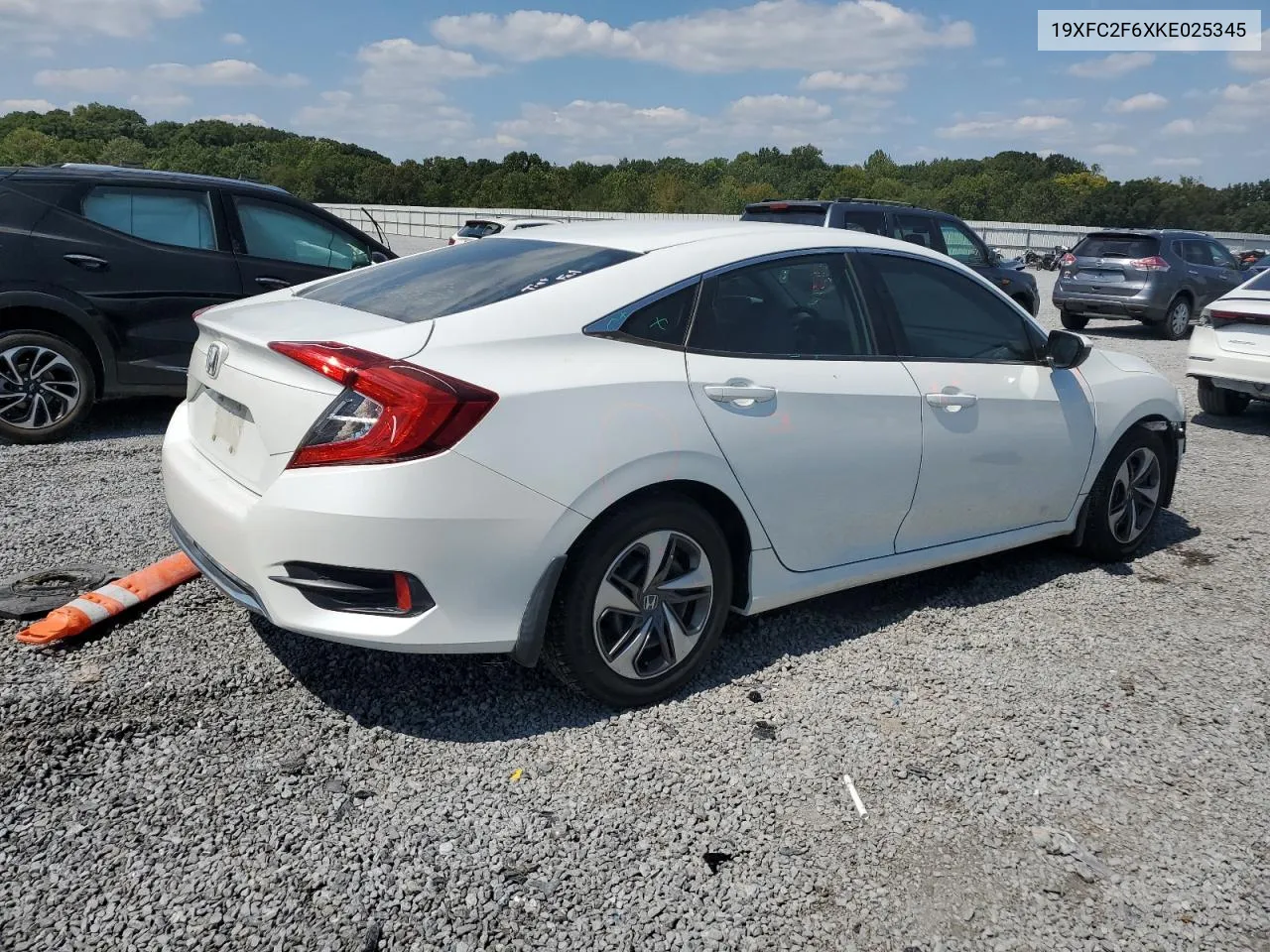 2019 Honda Civic Lx VIN: 19XFC2F6XKE025345 Lot: 69918704