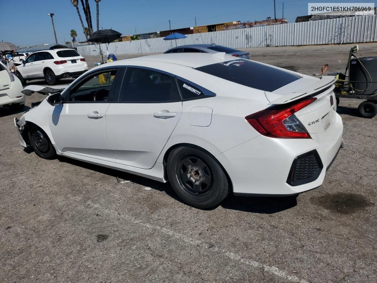 2019 Honda Civic Si VIN: 2HGFC1E51KH706969 Lot: 69981704