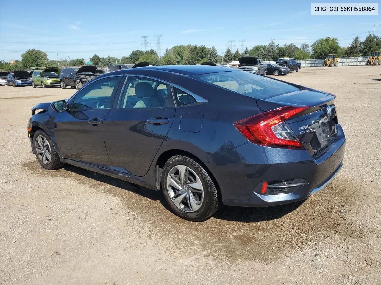 2019 Honda Civic Lx VIN: 2HGFC2F66KH558864 Lot: 70002224