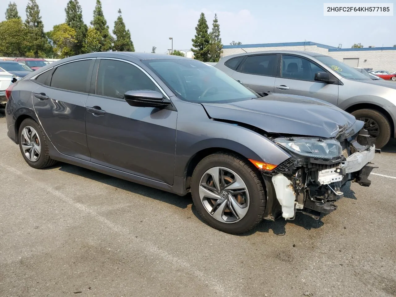 2019 Honda Civic Lx VIN: 2HGFC2F64KH577185 Lot: 70088114