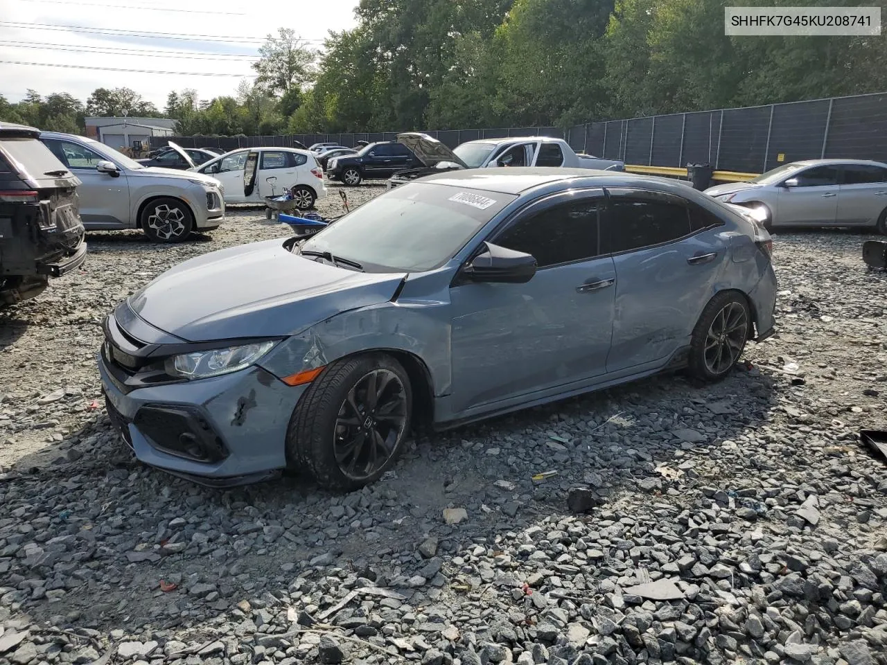 SHHFK7G45KU208741 2019 Honda Civic Sport