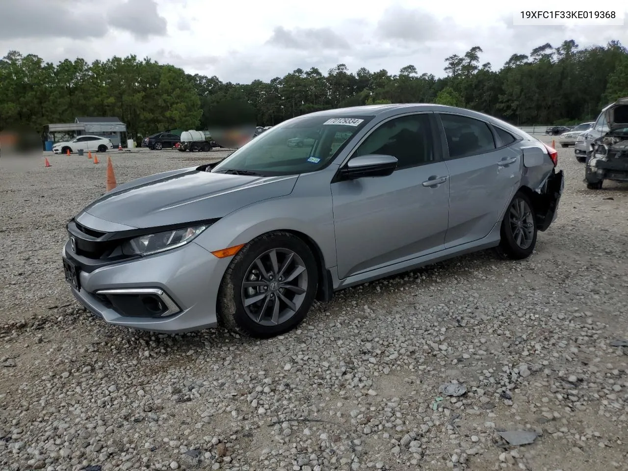 2019 Honda Civic Ex VIN: 19XFC1F33KE019368 Lot: 70129334