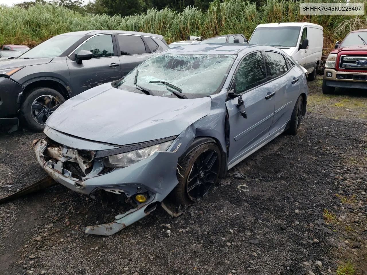 2019 Honda Civic Sport VIN: SHHFK7G45KU228407 Lot: 70291744