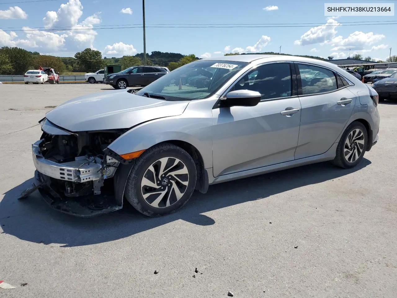 2019 Honda Civic Lx VIN: SHHFK7H38KU213664 Lot: 70376254