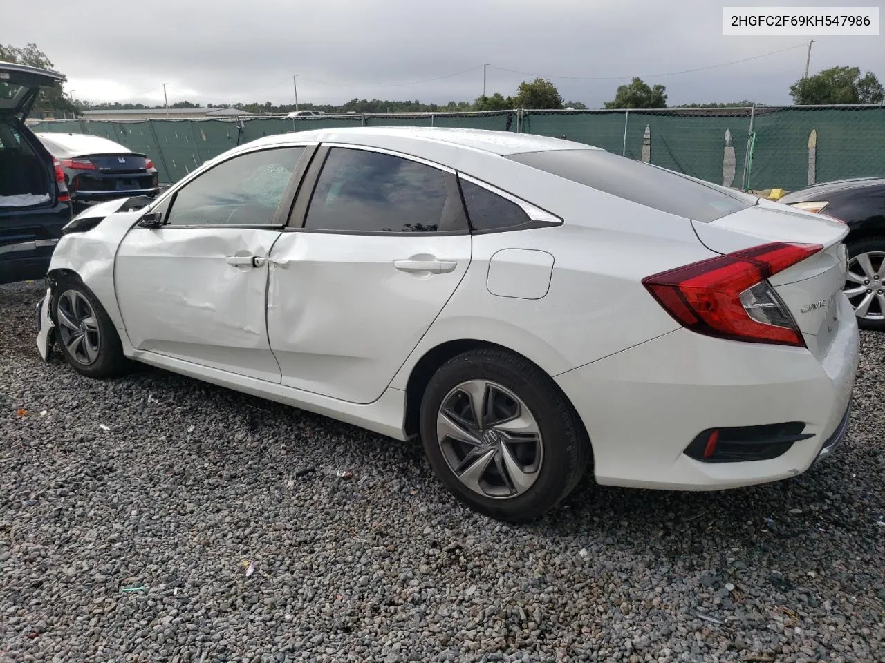 2019 Honda Civic Lx VIN: 2HGFC2F69KH547986 Lot: 70386164