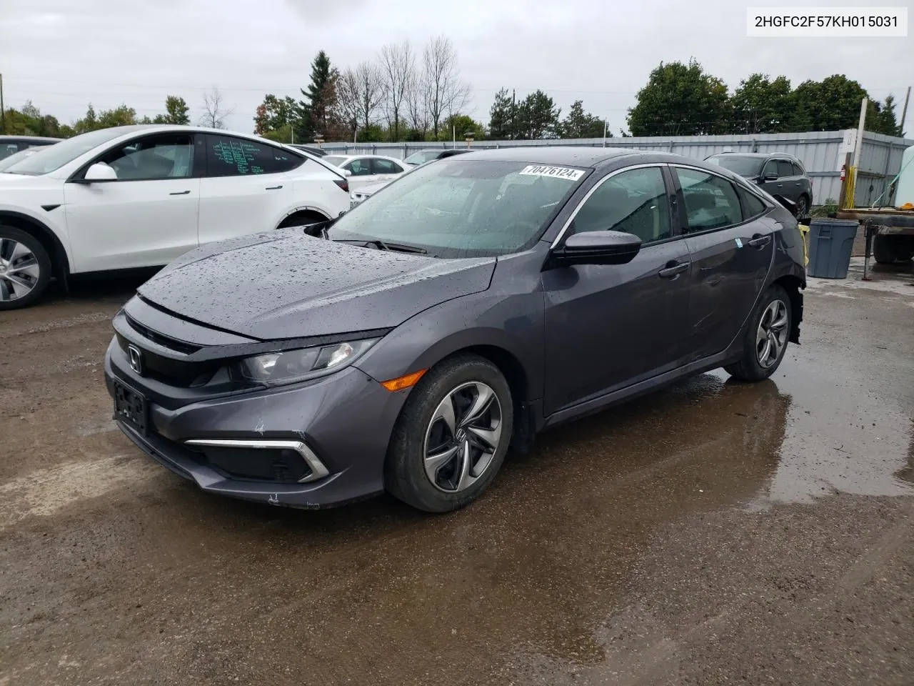 2019 Honda Civic Lx VIN: 2HGFC2F57KH015031 Lot: 70476124