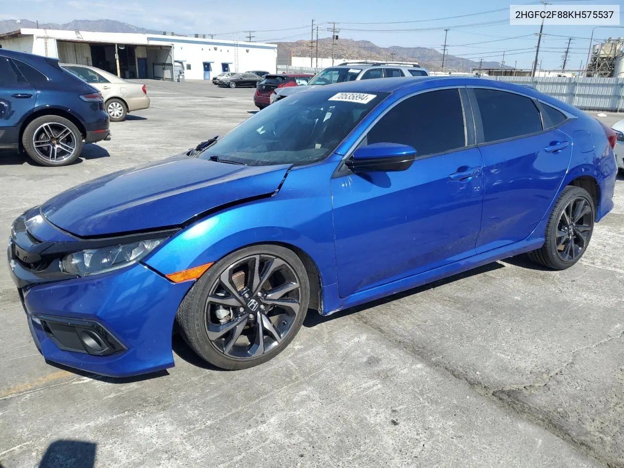 2HGFC2F88KH575537 2019 Honda Civic Sport