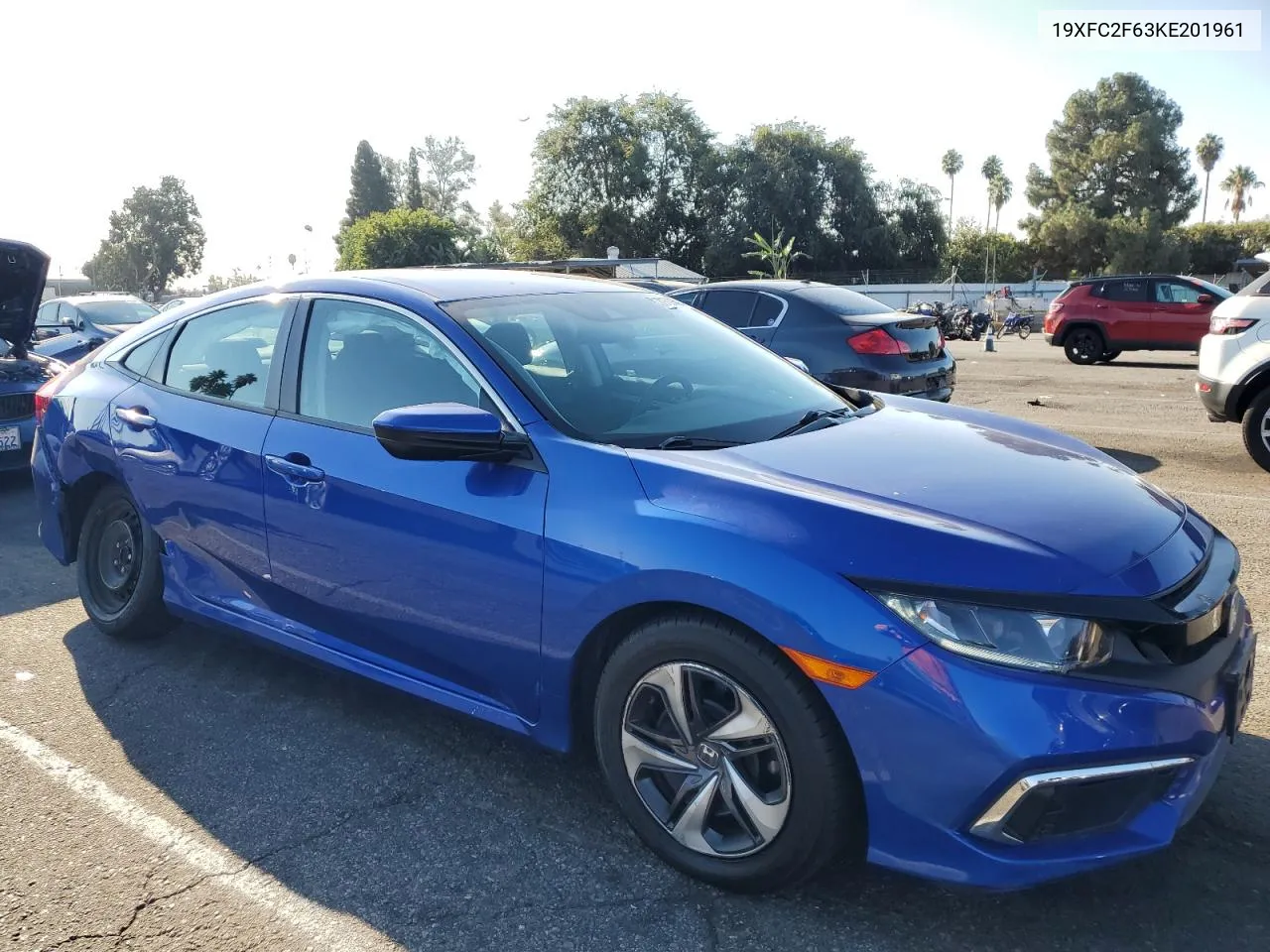 2019 Honda Civic Lx VIN: 19XFC2F63KE201961 Lot: 70539684