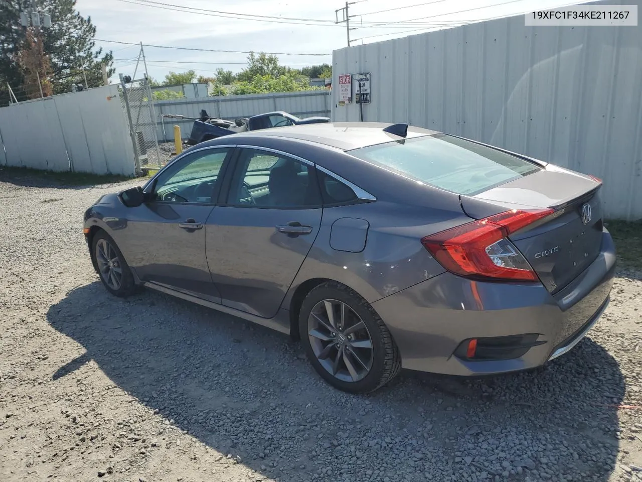 19XFC1F34KE211267 2019 Honda Civic Ex