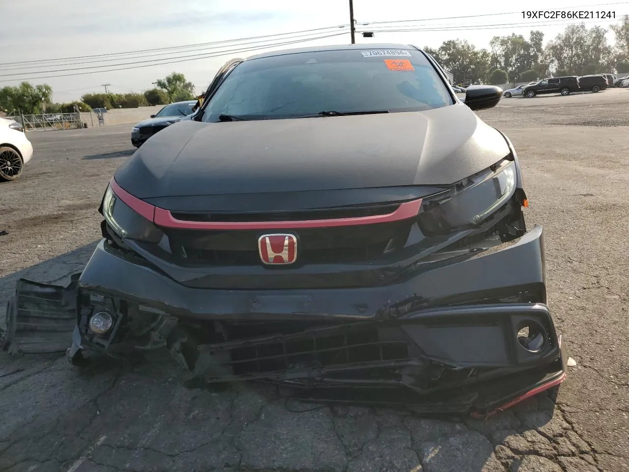 19XFC2F86KE211241 2019 Honda Civic Sport