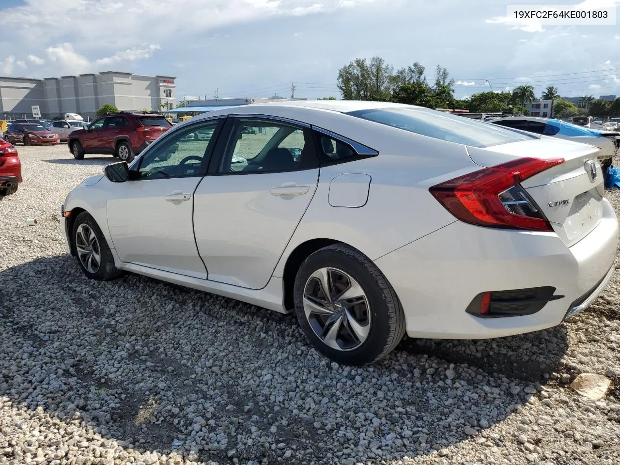 2019 Honda Civic Lx VIN: 19XFC2F64KE001803 Lot: 70698664