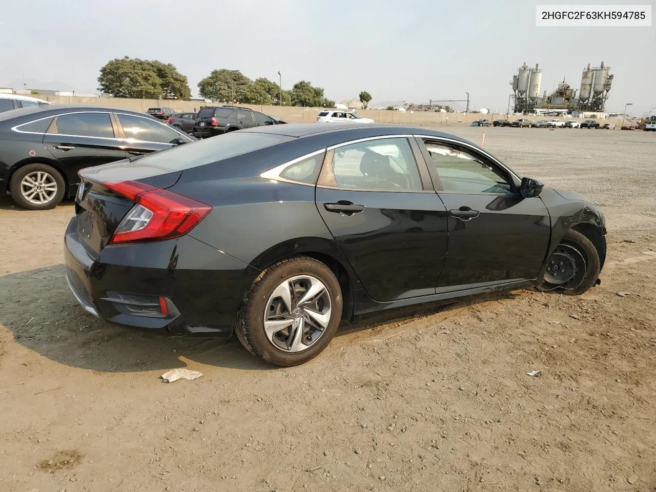 2019 Honda Civic Lx VIN: 2HGFC2F63KH594785 Lot: 70776984