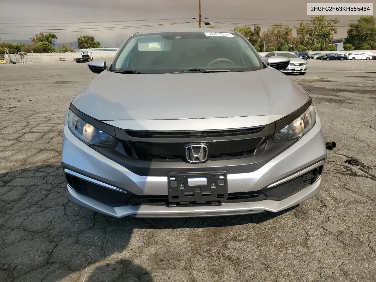 2019 Honda Civic Lx VIN: 2HGFC2F63KH555484 Lot: 70878514