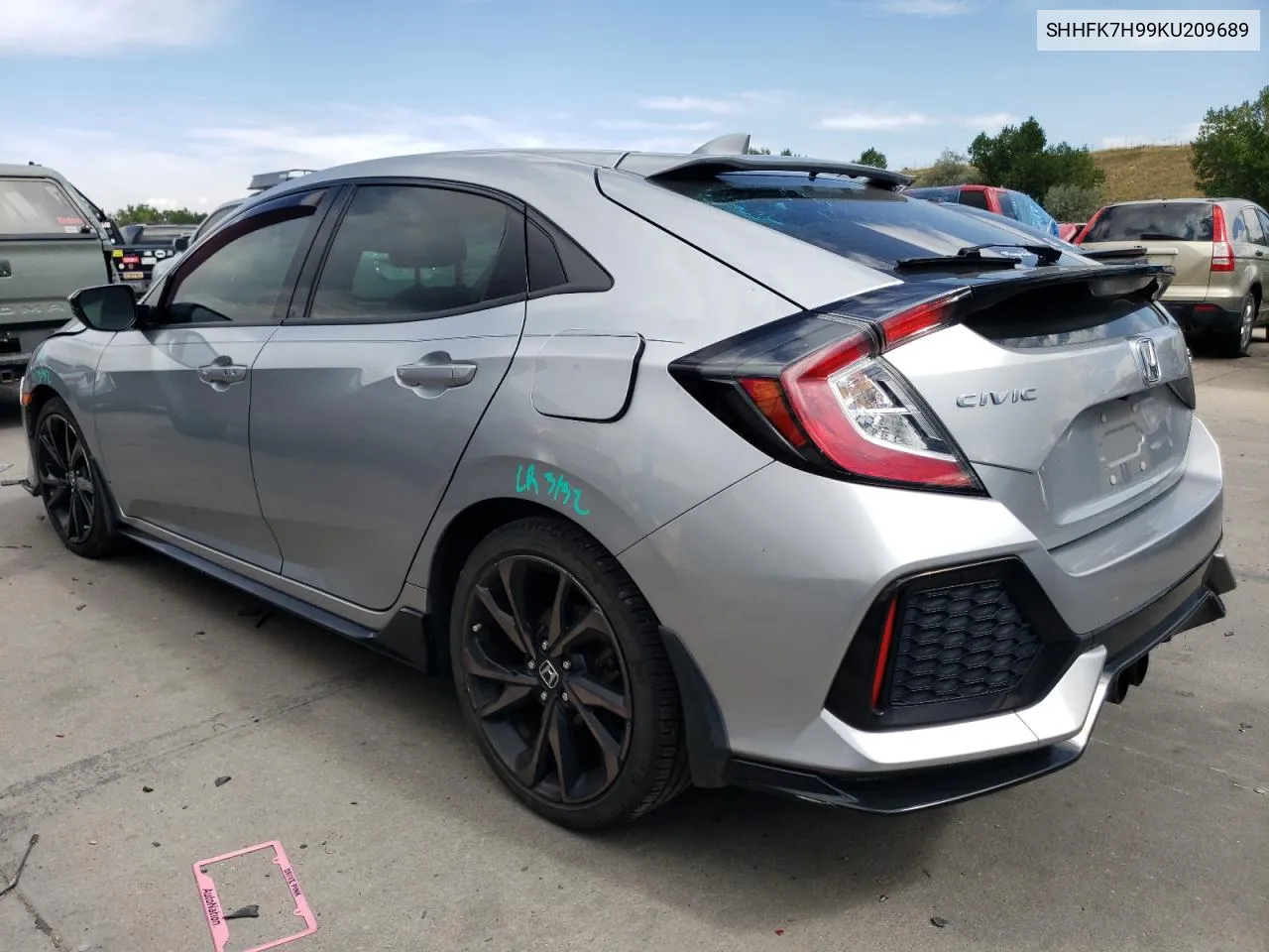 2019 Honda Civic Sport Touring VIN: SHHFK7H99KU209689 Lot: 70881174