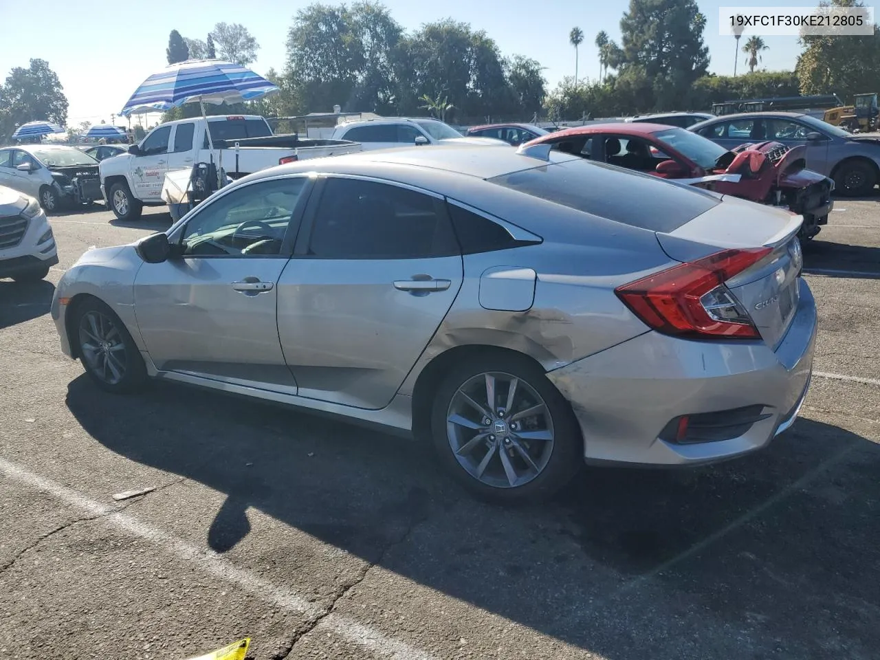 19XFC1F30KE212805 2019 Honda Civic Ex