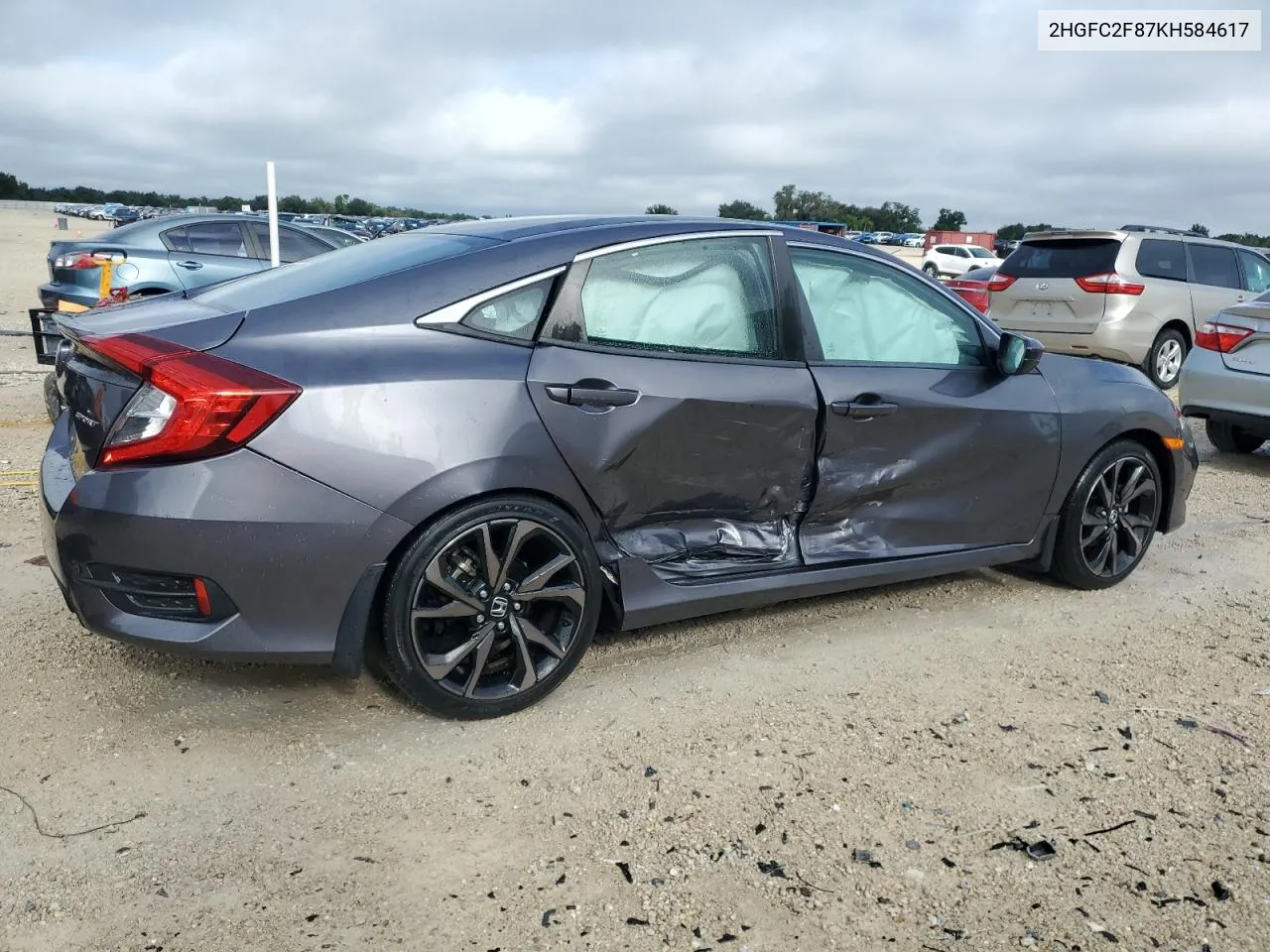 2019 Honda Civic Sport VIN: 2HGFC2F87KH584617 Lot: 70963704